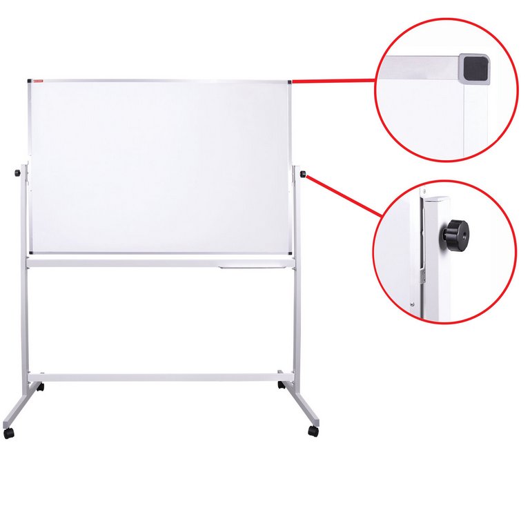 Доска передвижная маркерная 1200*1800 мм поворотная (магнит) Brauberg