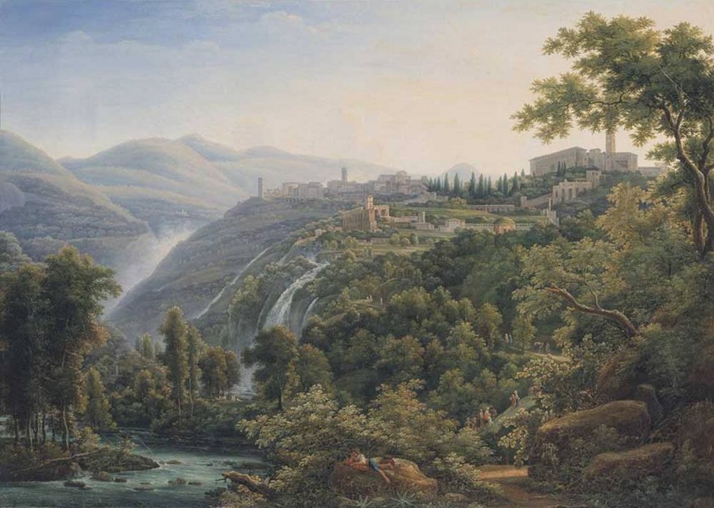 Постер на бумаге 50*70см, Ф.М. Матвеев "Вид в Италии"