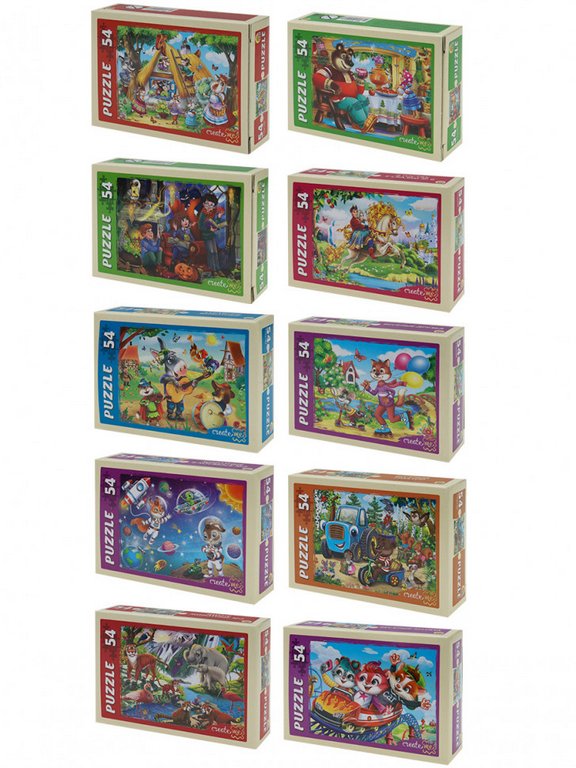 Пазлы   54 дет. "Милые картинки" (ассорти) Рыжий КОТ