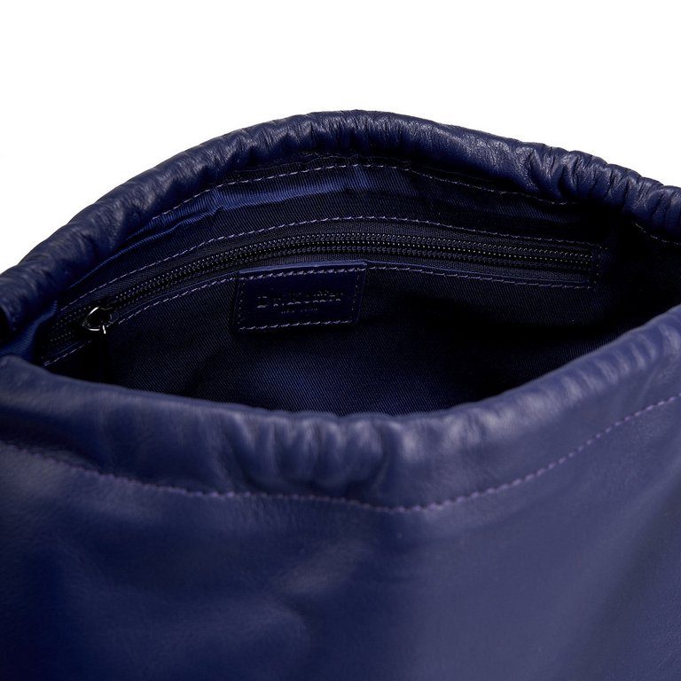 Сумка женская Dr.Koffer 28х20х12см см, нат.кожа синяя