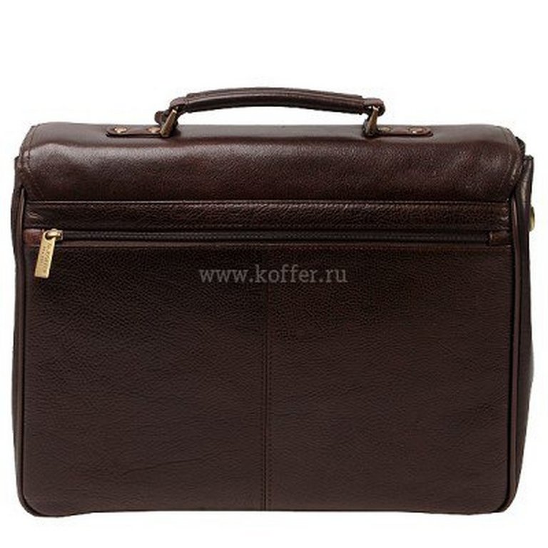 Портфель Dr.Koffer 30*40*11см, нат. кожа, коричневый