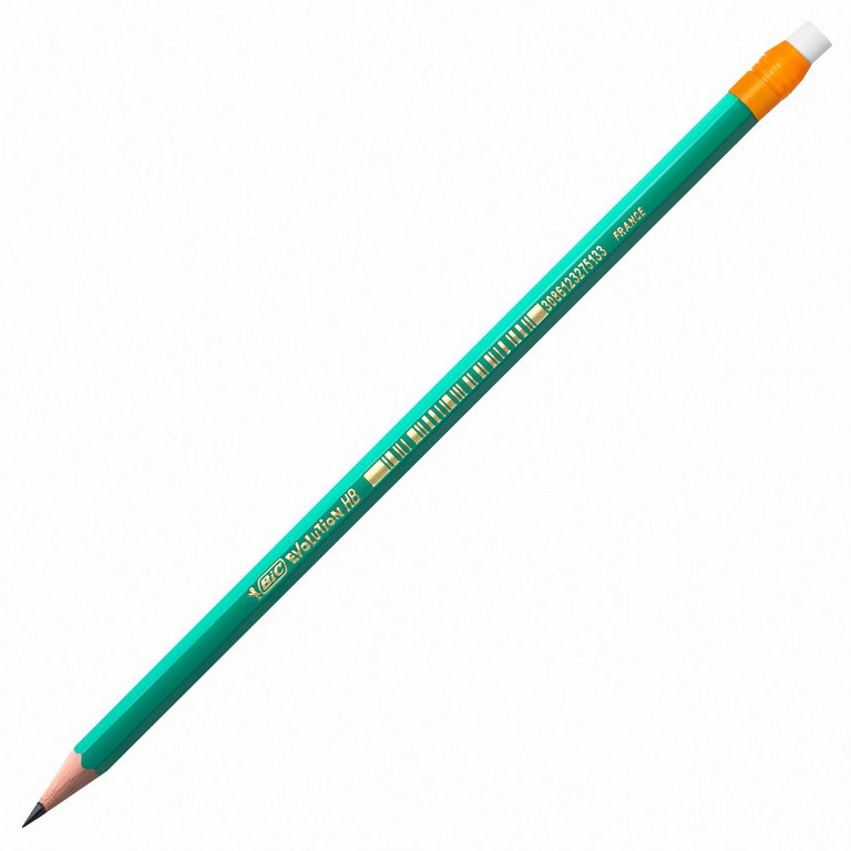 Карандаш ч/г HB пласт. корпус BIC "Evolution" с ластиком