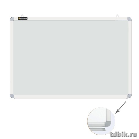 Доска маркерная 1200*2400 мм (магнит) Brauberg  "Premium" с лотком, алюм. рама, лаковое покрытие