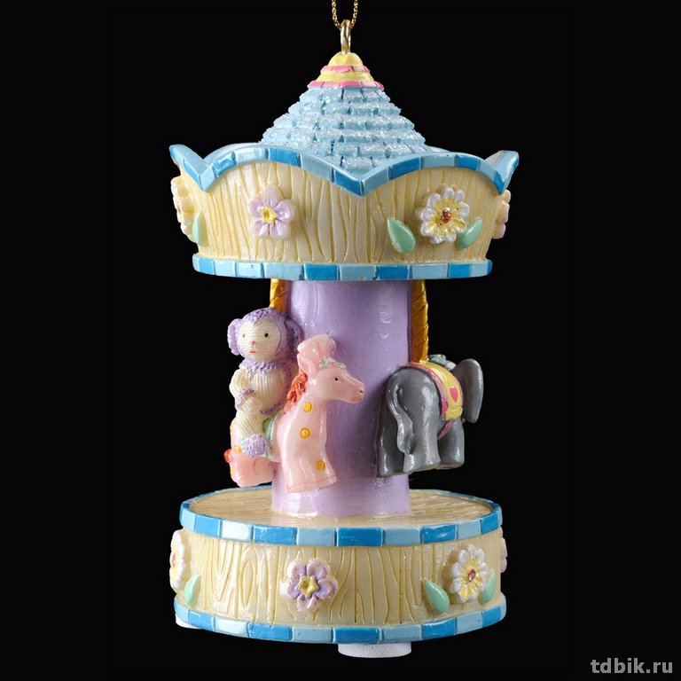 Украшение елочное из полирезины "Каруселька", 9,5 на батарейке