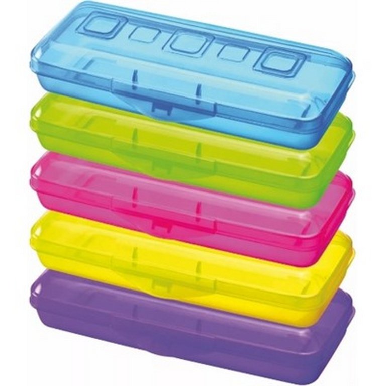 Пенал   СТАММ (пластик) 210*90*40 неоновые цвета (ассорти)