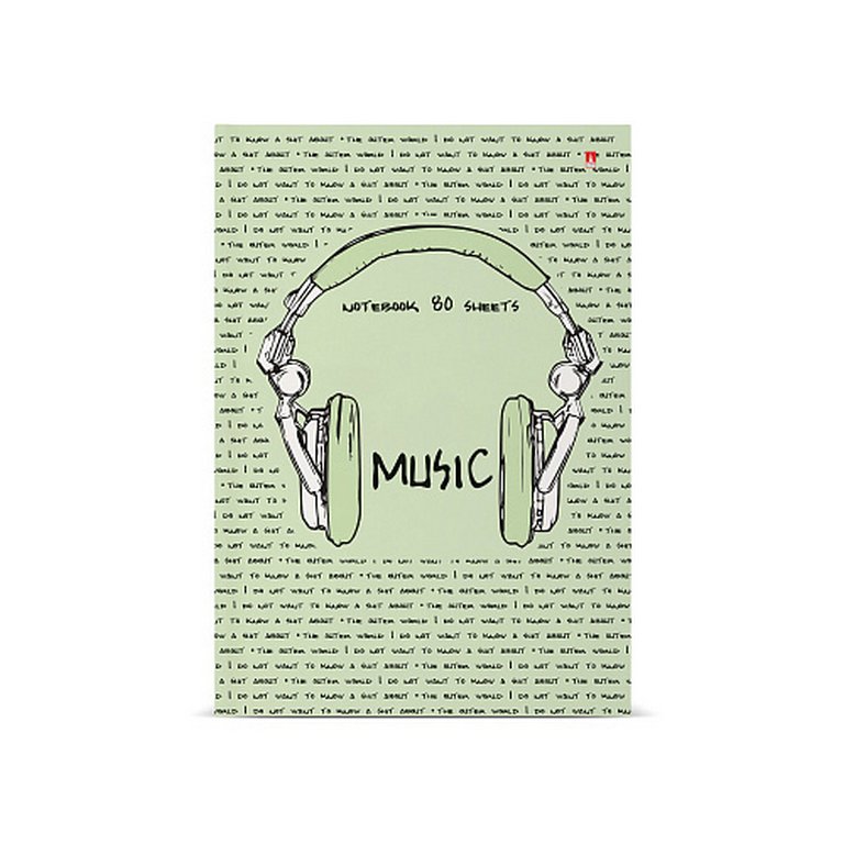 Бизнес-блокнот А5  80л, 135*205 мм, Альт "SOUNDMANIA"