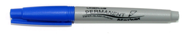 Маркер перманентный  0,7 мм Line Plus круглый, синий
