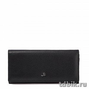 Портмоне Jane's Story женское 19см, нат.кожа, черное