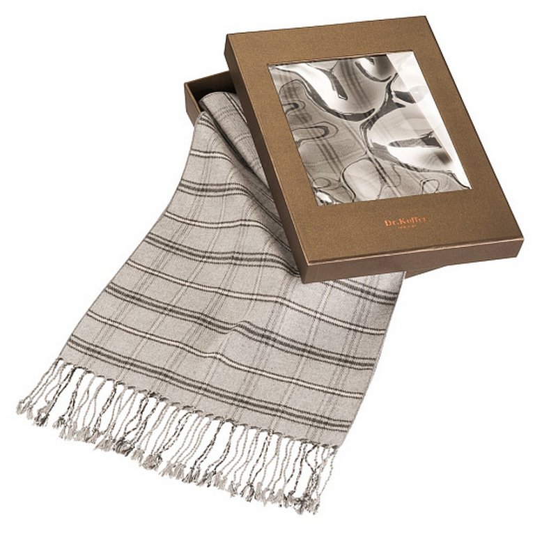 Шарф мужской Dr.Koffer 30*180см,  50% - шелк, 50% - вискоза