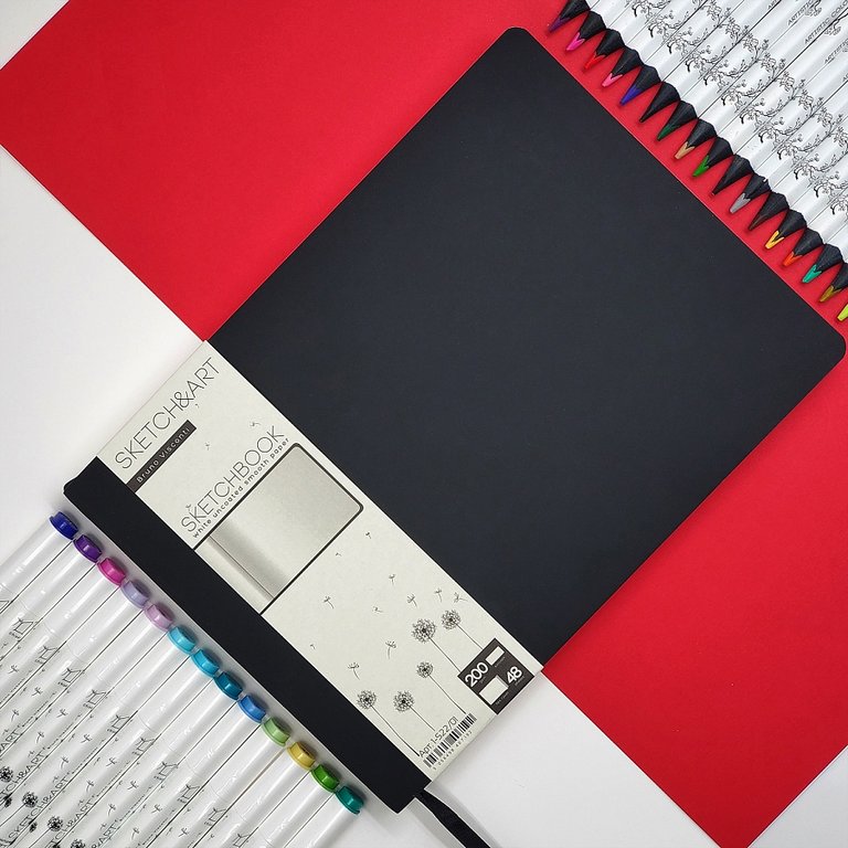 Скетчбук 250*179 мм, 48л. иск. кожа BrunoVisconti "Sketch&Art. Original flex" черный, бум. белая