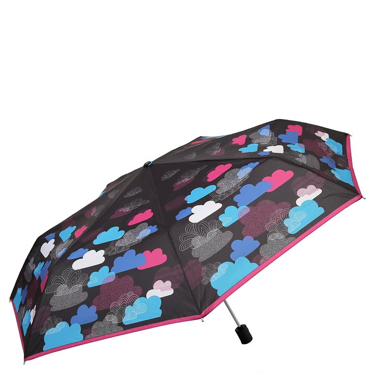 Зонт женский суперавтомат Fabretti, мини , 3 сложения, эпонж