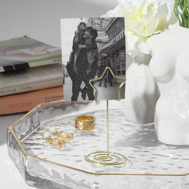 Мемо-клип  "Звезда" цв. золото