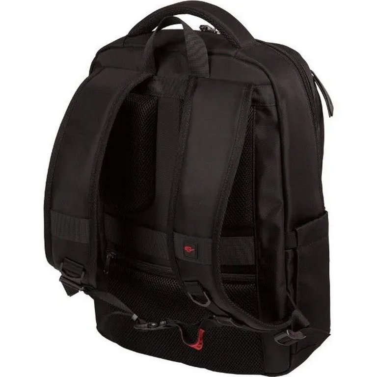 Рюкзак молодежный мужской deVENTE "Business" 43*31*14 см, 800гр, черный с отделкой из иск. кож