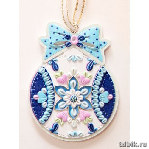 Украшение елочное из полирезины, 6.5 * 9 см