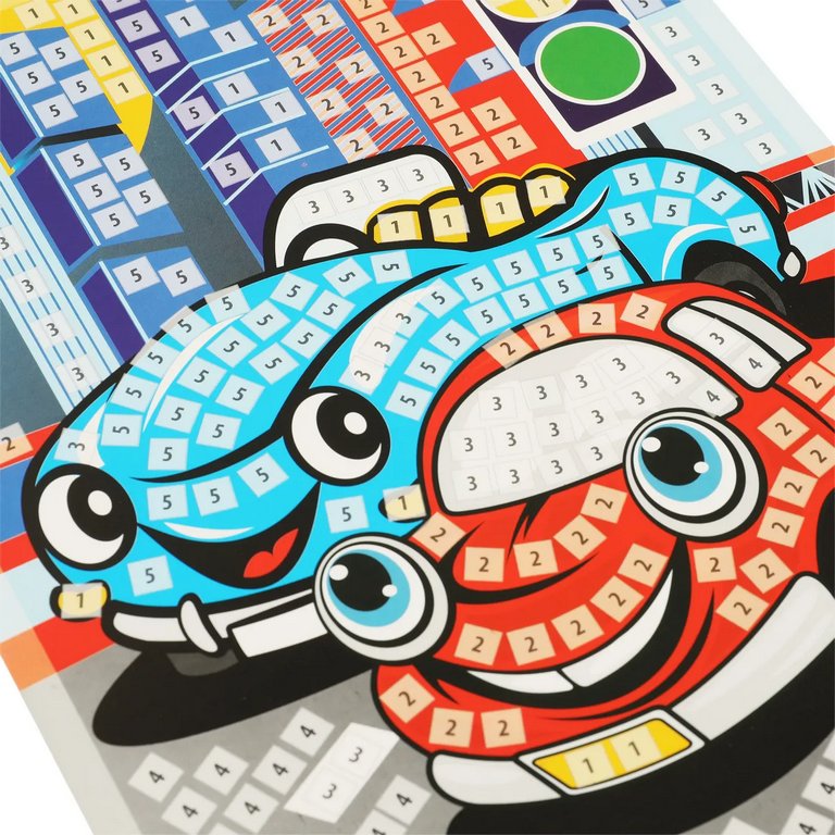 Аппликация из ЭВА "Машинки" 17*23 см MultiArt