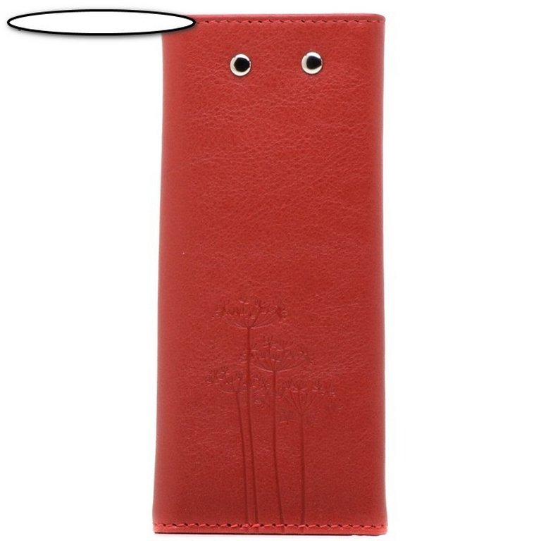 Футляр для ключей  D.Morelli "Red-2" из нат.кожи, на кнопках