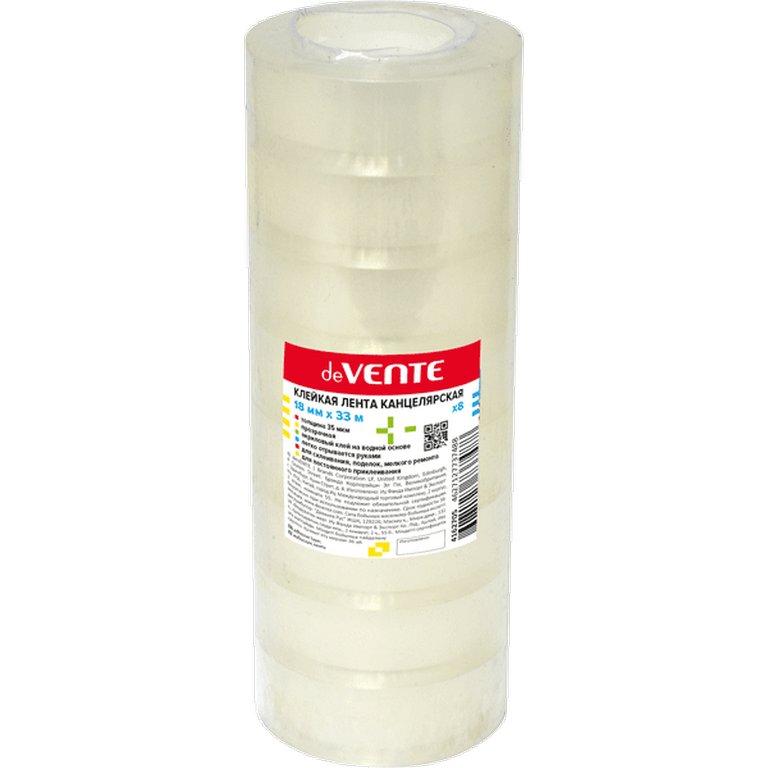 Скотч прозрачный 18 мм *33 м, 35 мкм deVENTE