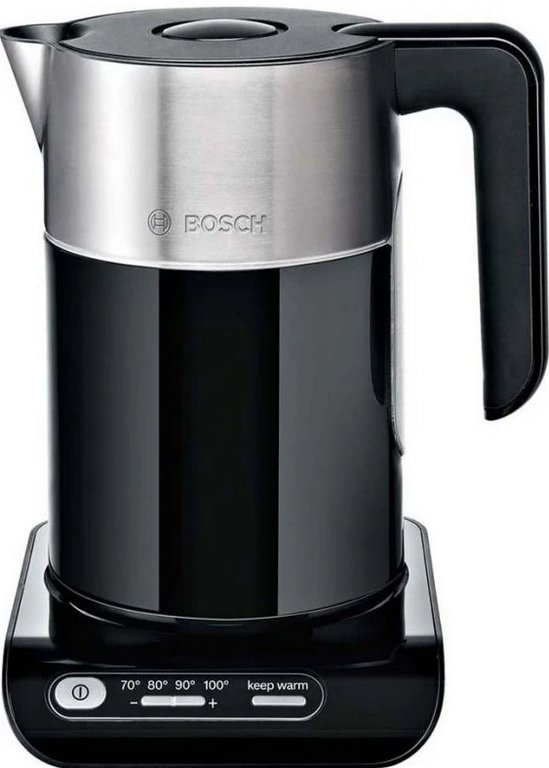 Чайник Bosch TWK8613Р, 1,5л, 2400 Вт, пластик, черный