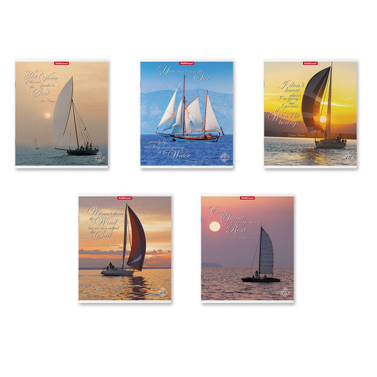 Тетрадь 48 лист кл. А5 на скрепке "Sea Breeze", матовая ламинация