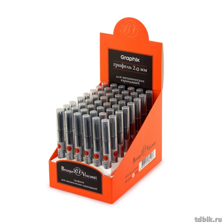 Стержни для мех. кар. 2.0 мм НВ BrunoVisconti "Graphix" (5шт)