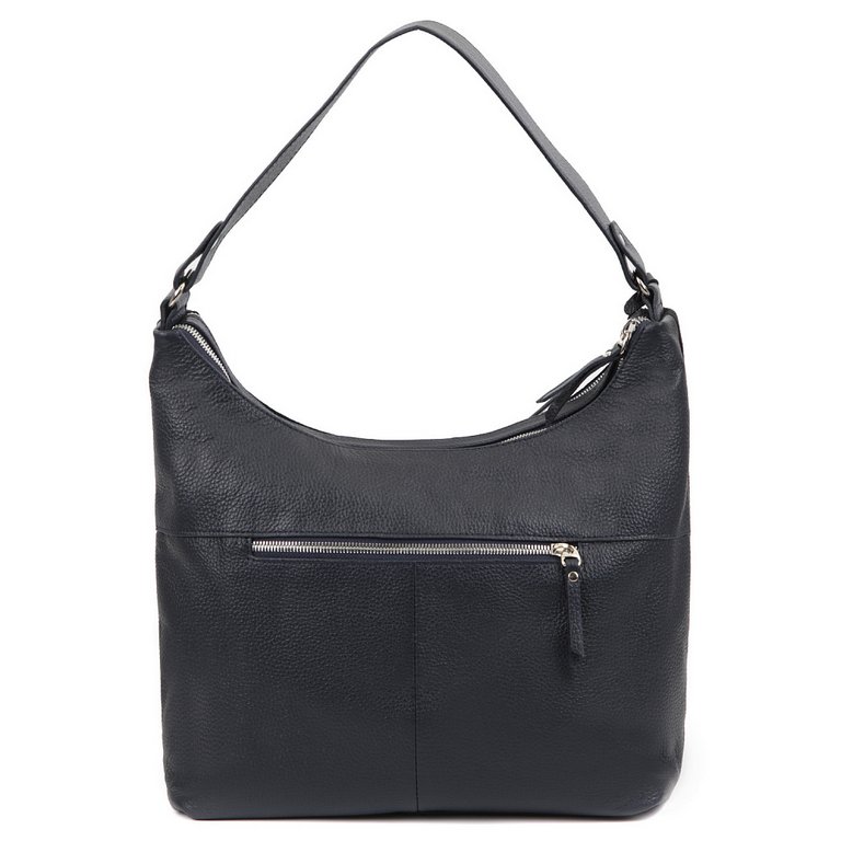 Сумка женская FABRETTI 30*26*12см, нат. кожа, синий