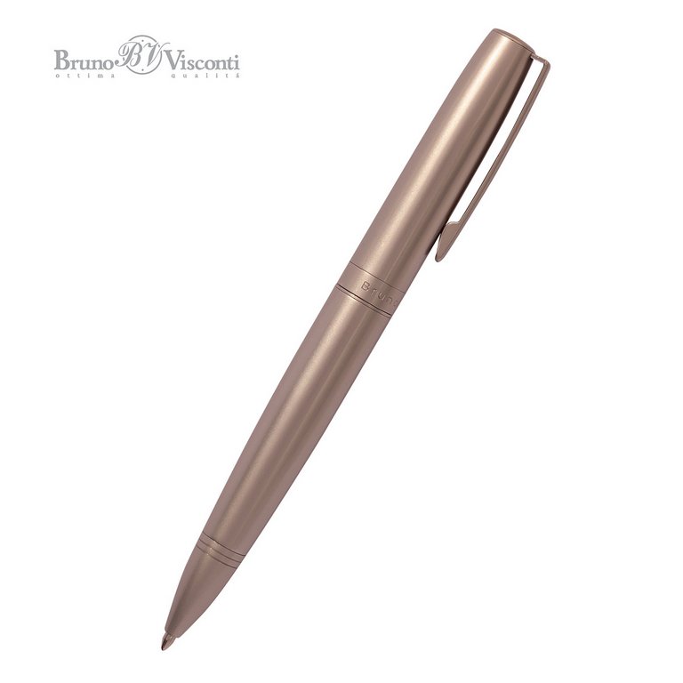 Ручка шариковая Bruno Visconti "Sorrento" в футляре (картон) корпус шампань, синяя 1,0мм (ст.110мм)