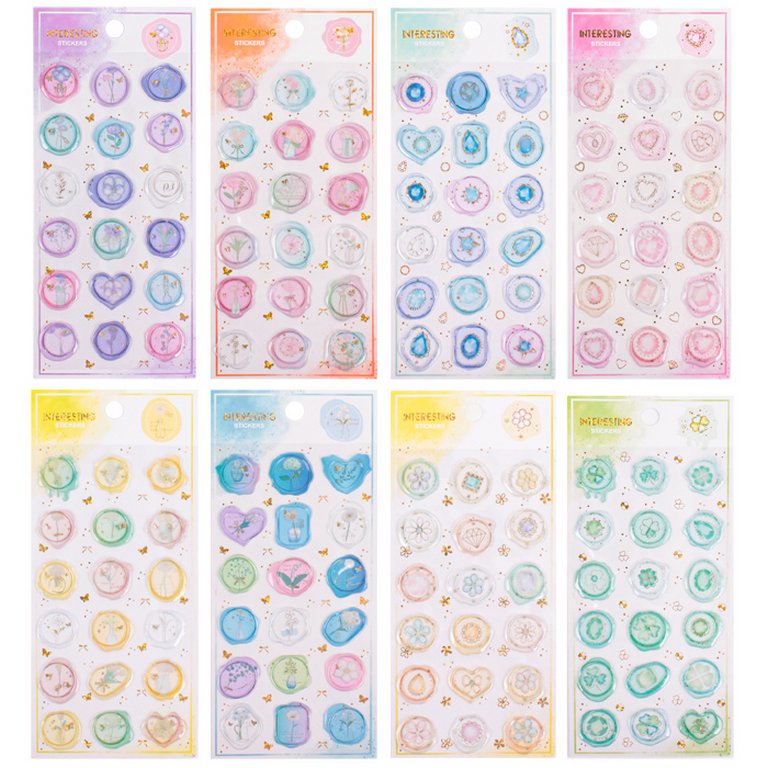 Наклейки  9,5 х 20,5см "Ассорти" Darvish