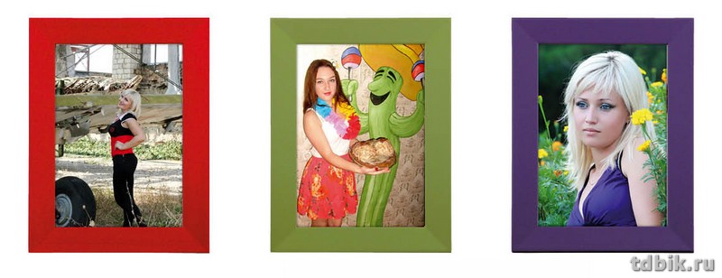 Рамка для фотографий 10*15 см дерево цв. ассорти Hofmann