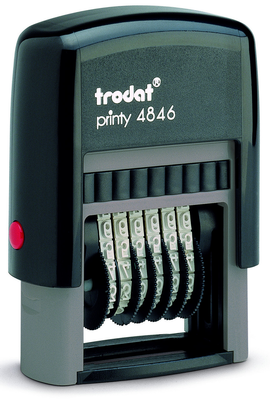 Нумератор 6-и разр. 4 мм, пластик Trodat