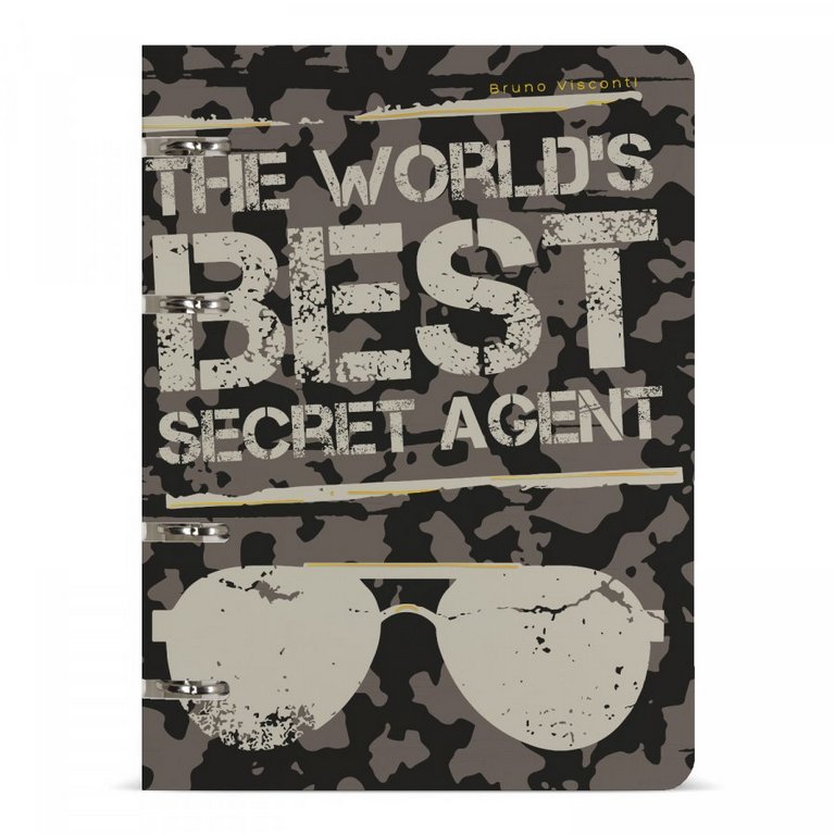 Тетрадь 80 лист лин. А5 на кольцах со сменным блоком "SECRET AGENT"