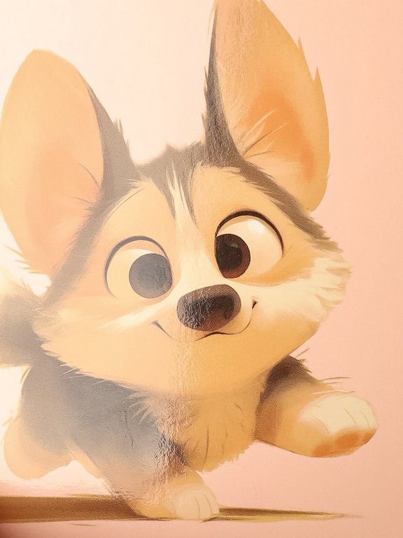 Пенал 1 отд. для девочки Profit "Маленький корги" 190х115 (ламинир.картон)