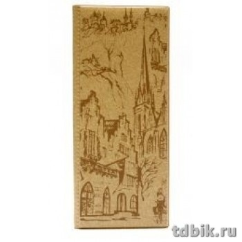 Визитница на 96 шт. бежевый с городом