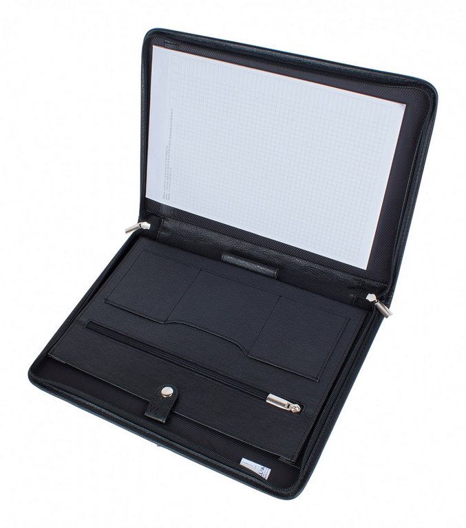 Папка Baron натур. кожа, черная 34*25*3 см