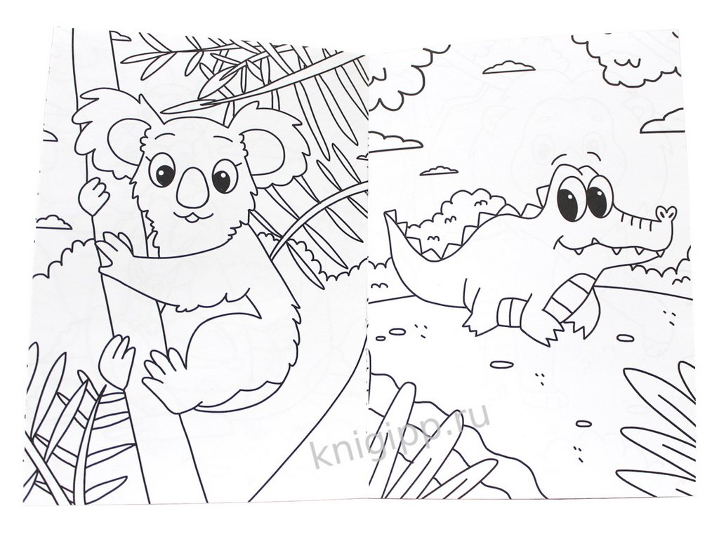 Раскраска А5 "Животные" ПРОФ-пресс