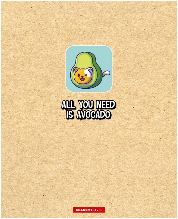 Тетрадь 48 лист кл. А5 на скрепке "АвоКотики"