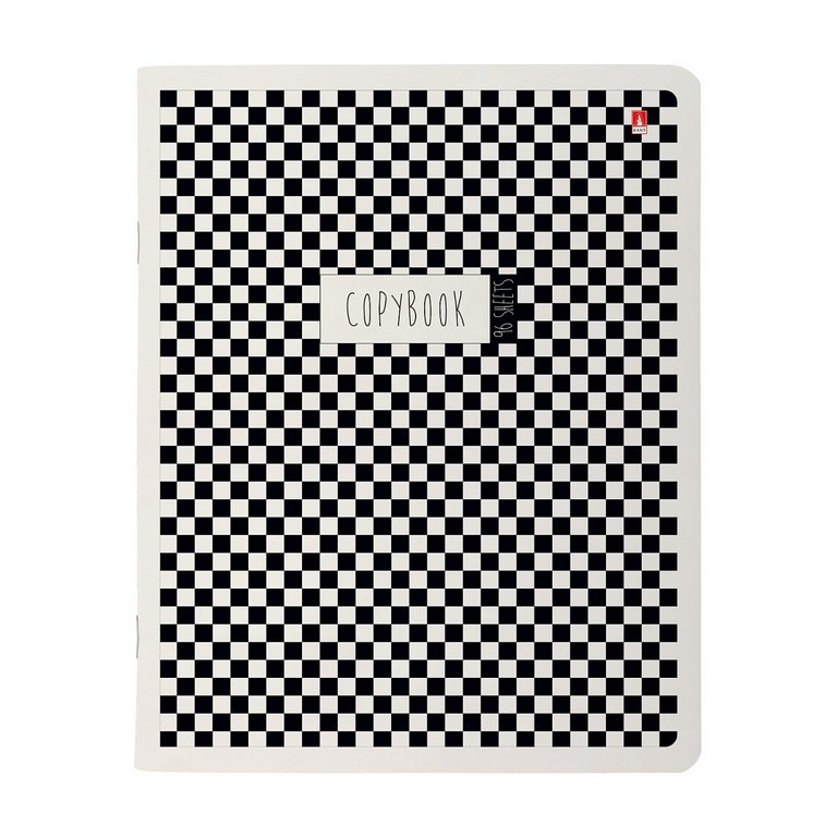 Тетрадь 96 лист кл. А5 на скрепке "BLACK & WHITE" ассорти