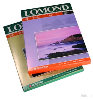 Фотобумага Lomond А4 200г, 50 л/уп. матовая, двухсторон.