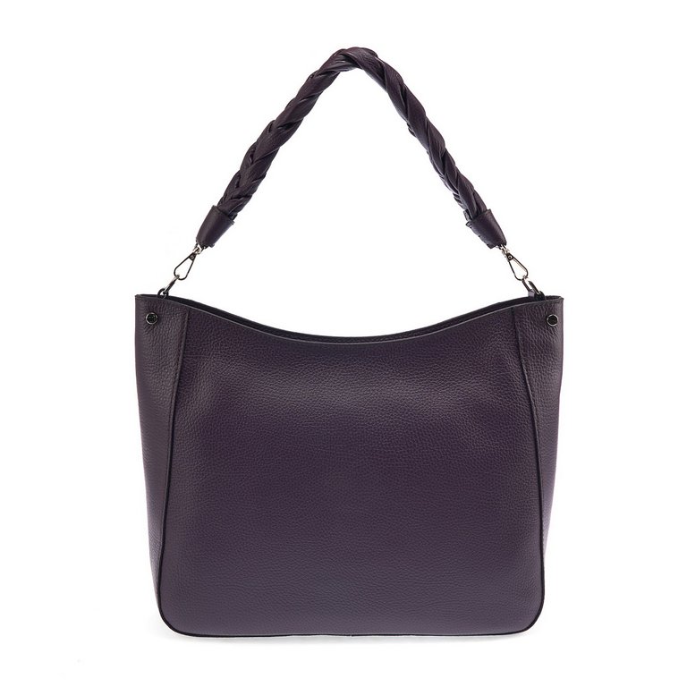 Сумка женская Dr.Koffer 35х26х10см см, нат.кожа фиолетовая