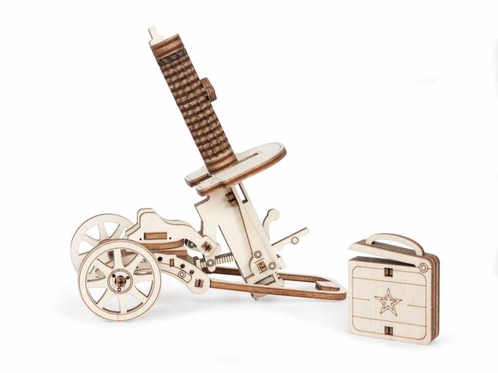 Сборная модель из дерева   50 дет. "Пулемёт ЛТ-М" 150*57*70мм