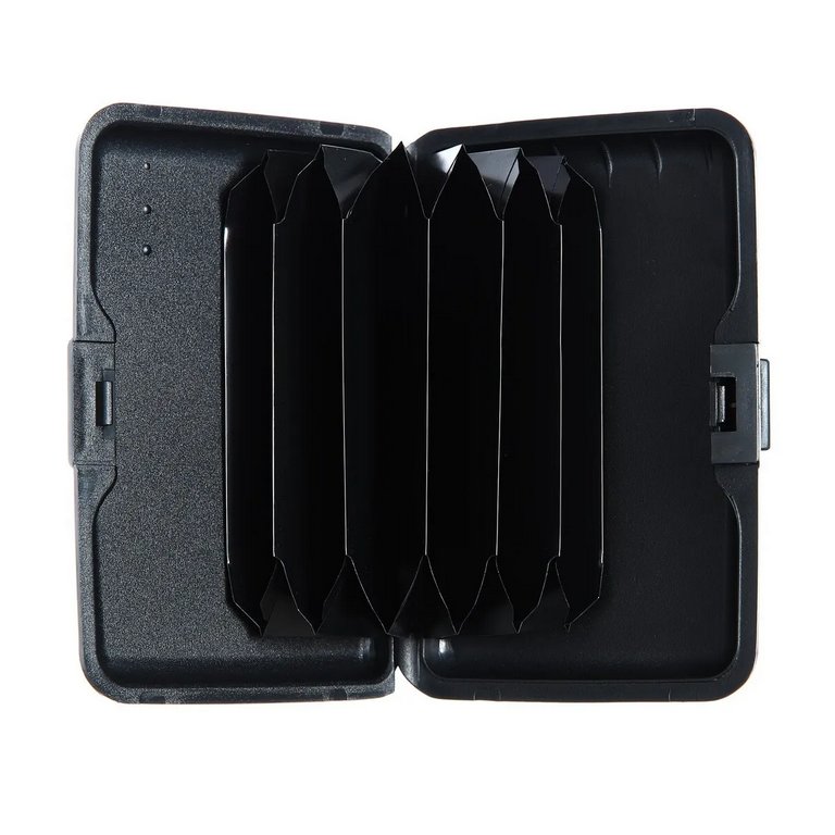 Визитница металл/ пластик 11*7,5*2см черный