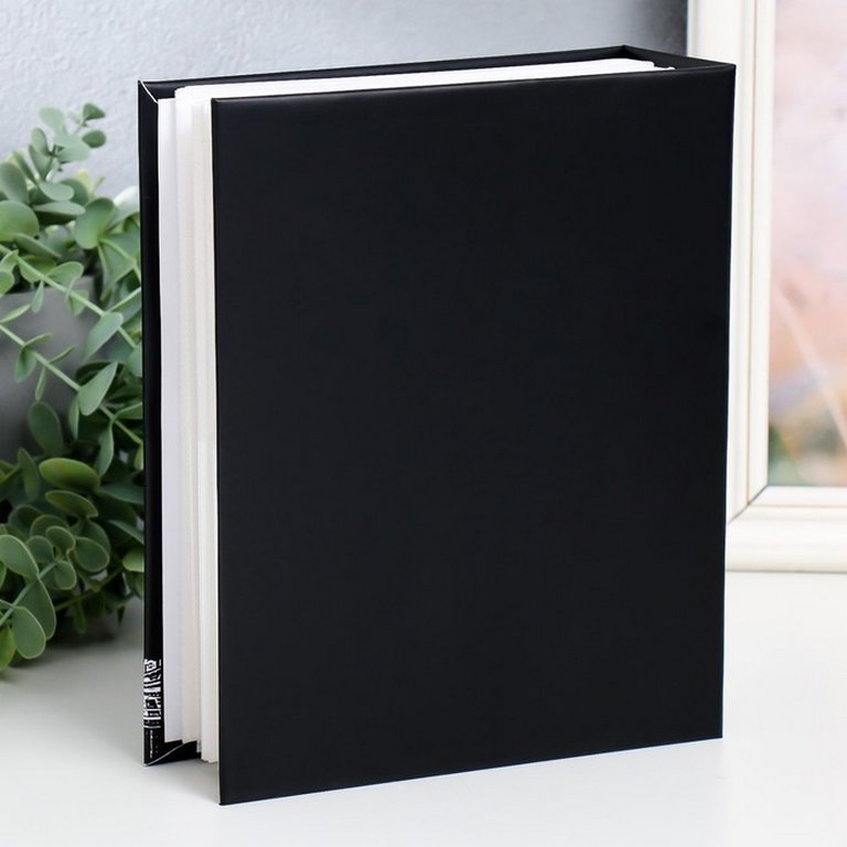 Фотоальбом 304 фото 10*15см "Heritage" твердая обложка, черный
