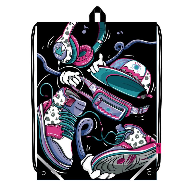 Сумка для обуви для девочки 48*36 см Феникс+ "Будь в ударе"