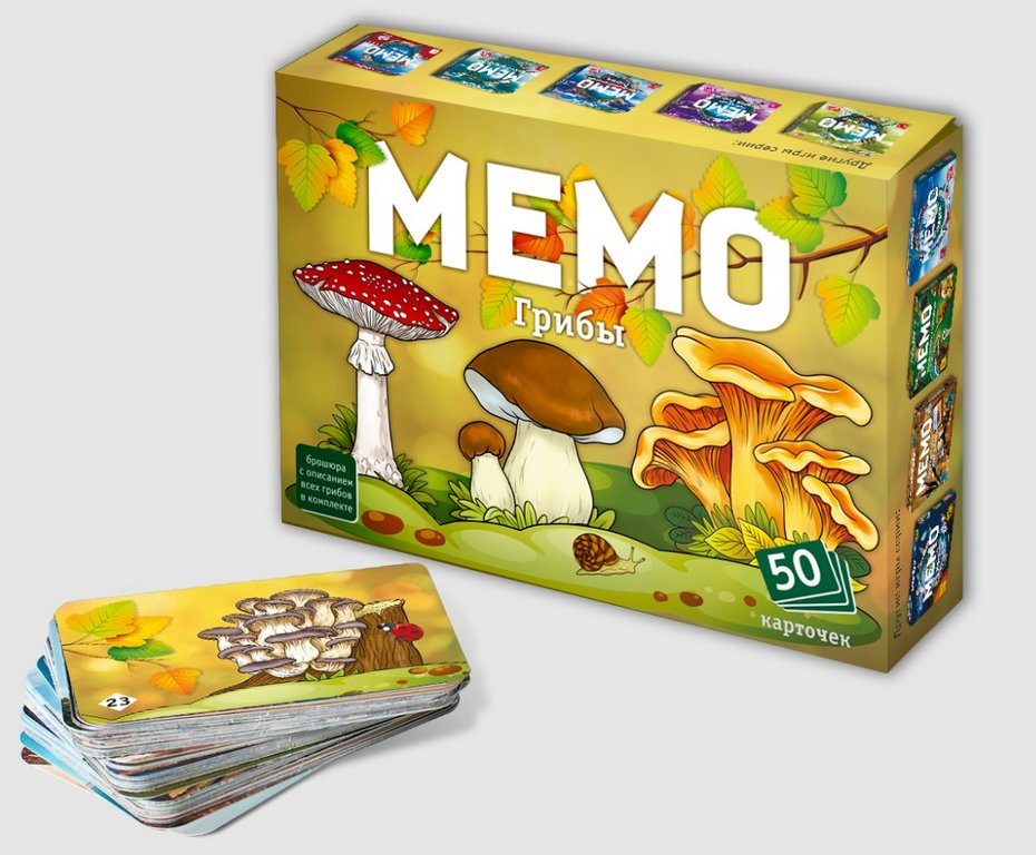 Игра настольная  Мемо "Грибы" (5+) Нескучные игры