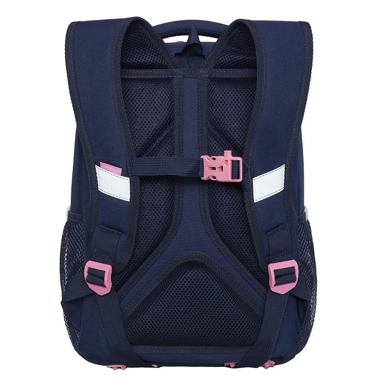 Рюкзак каркасный для девочки Grizzly 26*37*16 см., синий