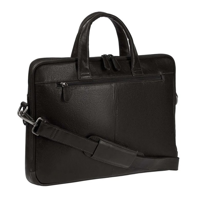 Портфель Dr.Koffer 39*31*6 нат. кожа, черный