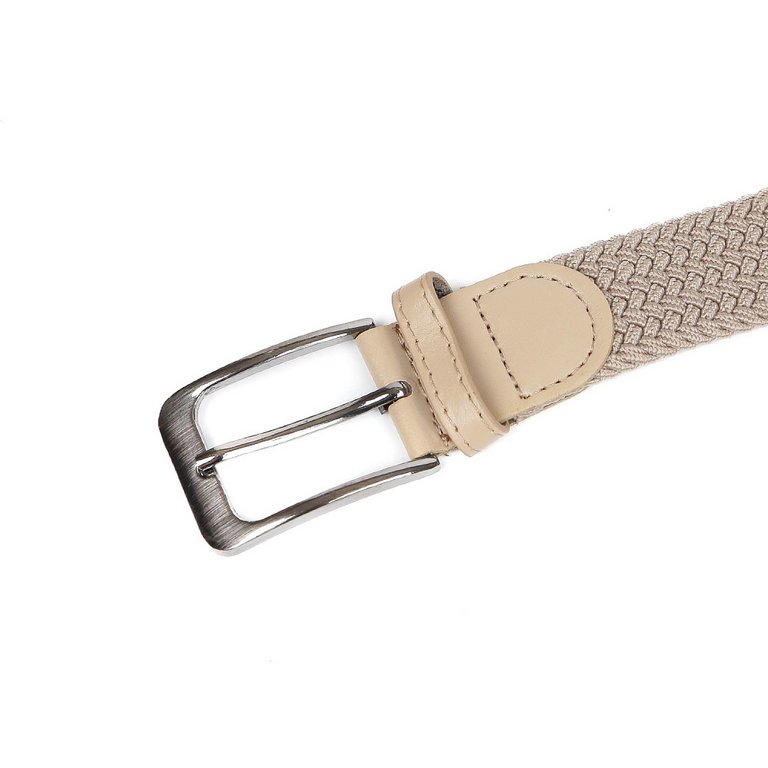 Ремень FABRETTI универсальный, полиэстер размер 125, бежевый