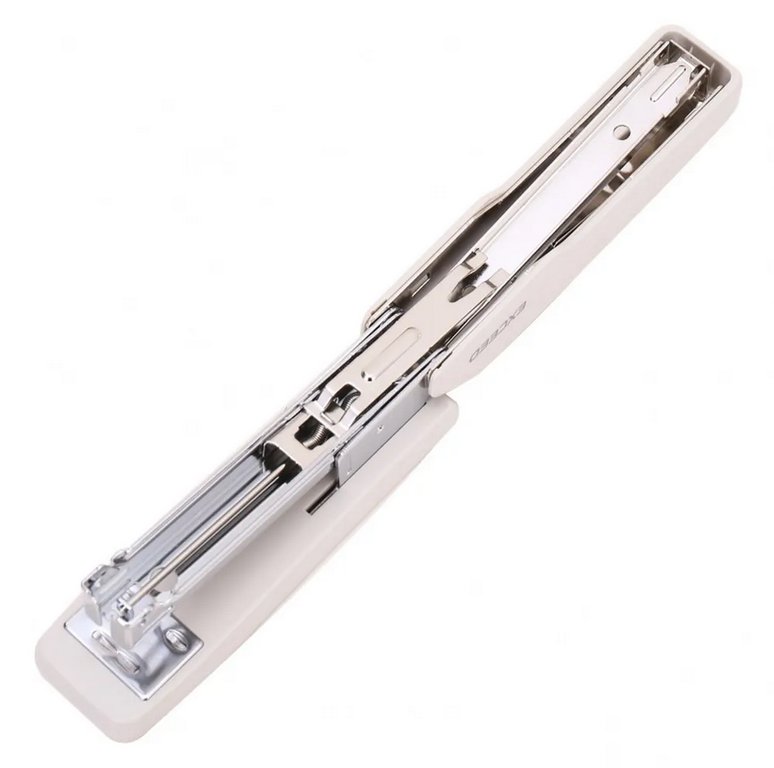 Степлер 24/6 до 25л металлический Deli "Exceed", белый