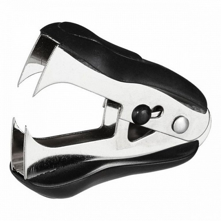 Антистеплер для скоб № 10, 24/6, 26/6 с фиксатором, черный Lamark