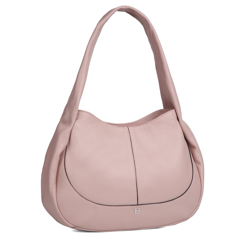 Сумка женская FABRETTI 34х24х14 см, нат. кожа, розовый