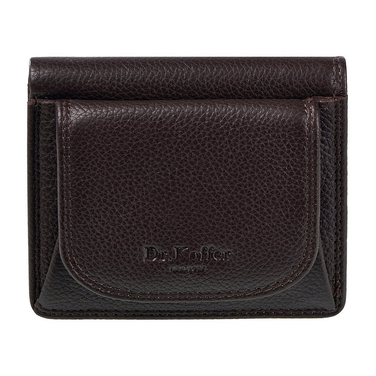 Портмоне Dr.Koffer 10*9 см нат. кожа, коричневый